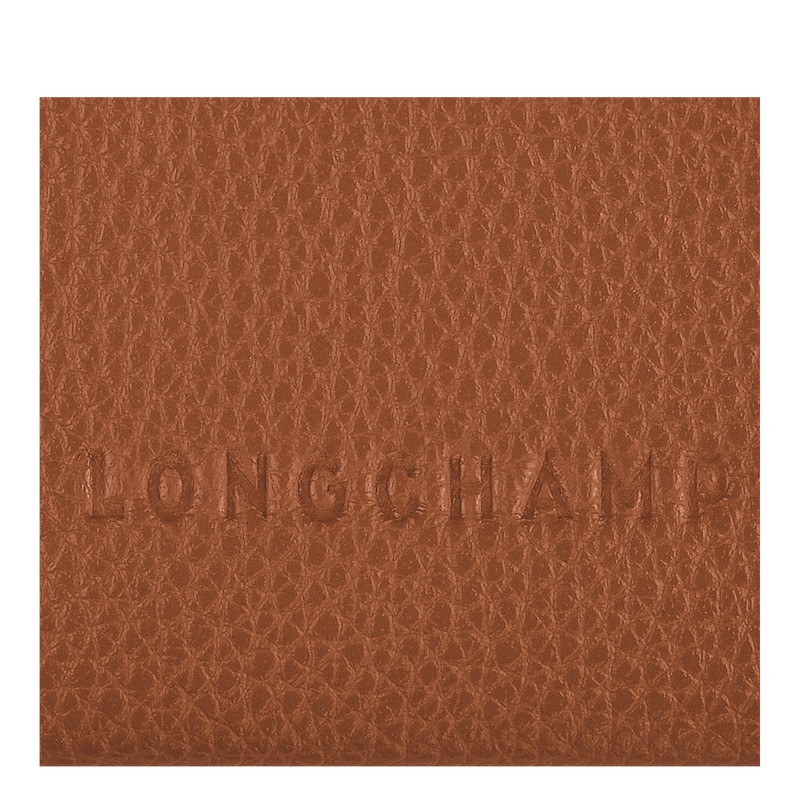 Longchamp Le Foulonné Cardholder Caramel | HZ4891506