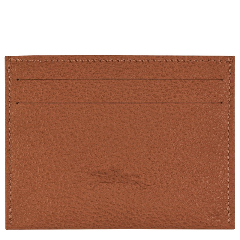 Longchamp Le Foulonné Cardholder Caramel | TH1794683