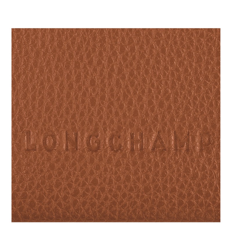 Longchamp Le Foulonné Cardholder Caramel | TH1794683