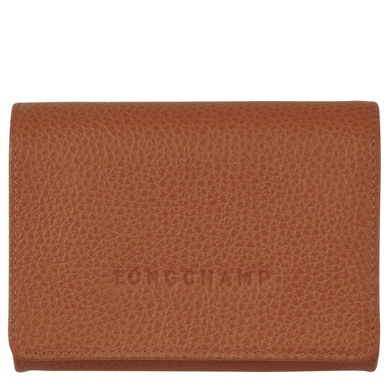 Longchamp Le Foulonné Coin Purse Caramel | CR5701643