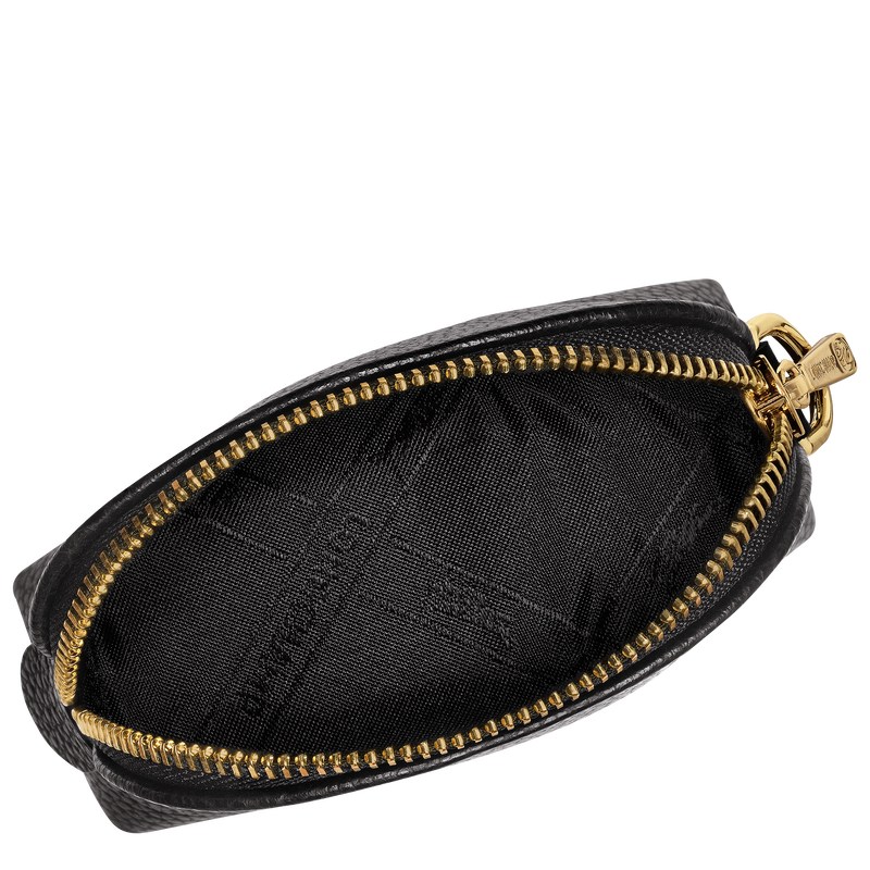 Longchamp Le Foulonné Coin Purse Negras | YW9502187