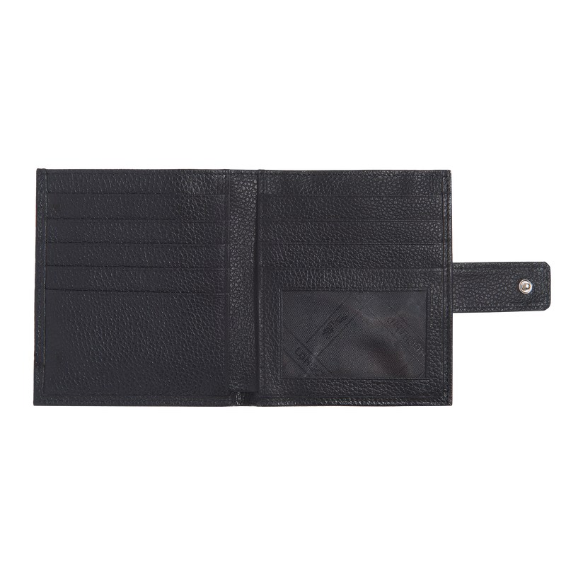 Longchamp Le Foulonné Compact Wallet Negras | RC6931542