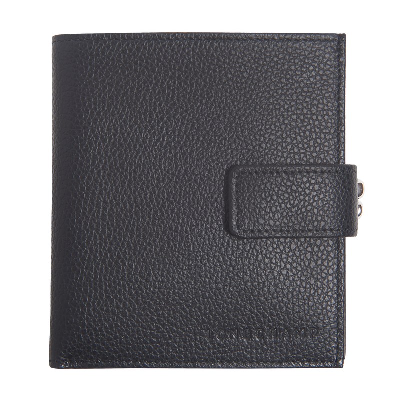 Longchamp Le Foulonné Compact Wallet Negras | RC6931542