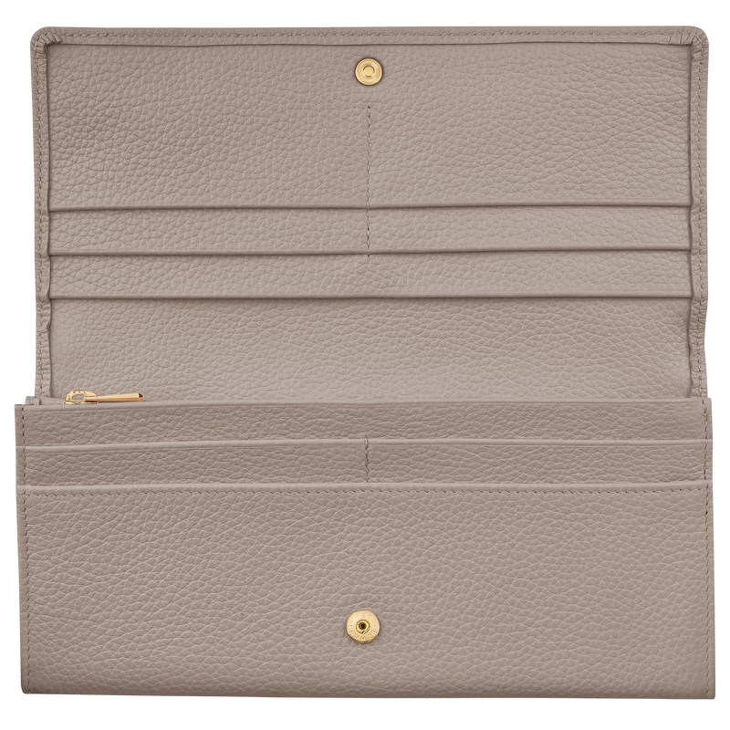 Longchamp Le Foulonné Continental Wallet Turtledove | CW6174095