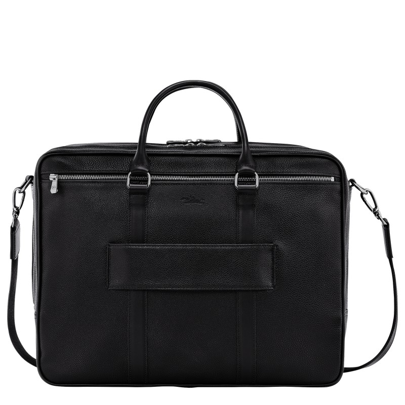 Longchamp Le Foulonné L Briefcase Negras | TY3250874