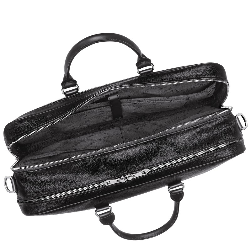 Longchamp Le Foulonné L Briefcase Negras | TY3250874