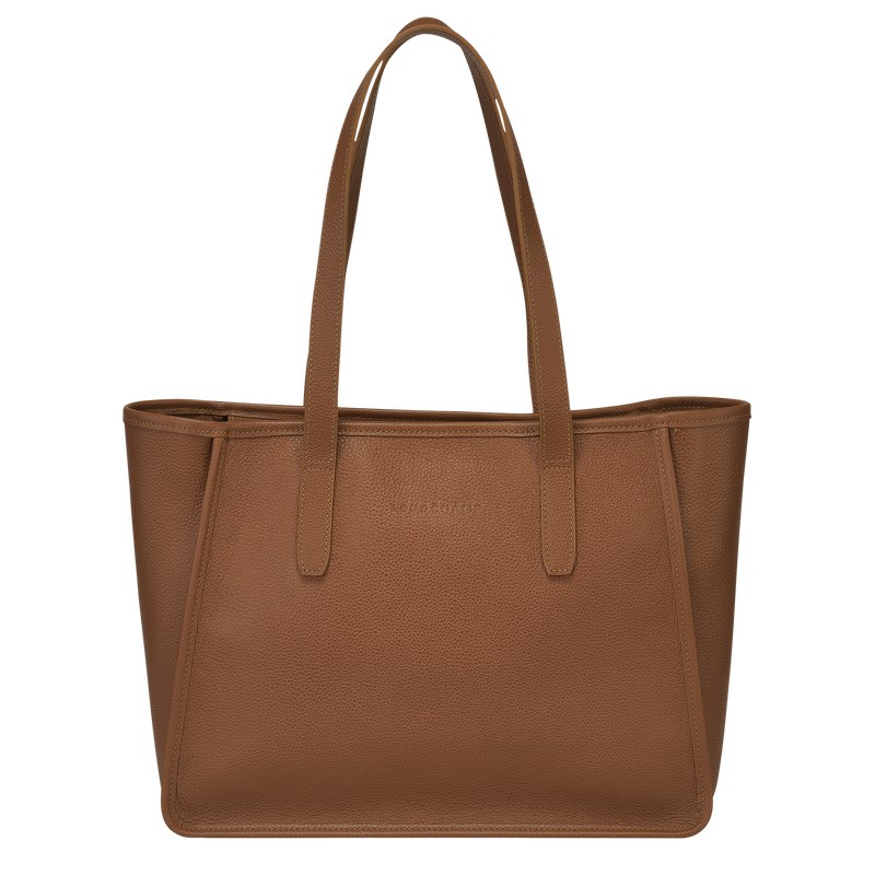 Longchamp Le Foulonné L Tote Bag Caramel | VP2085976