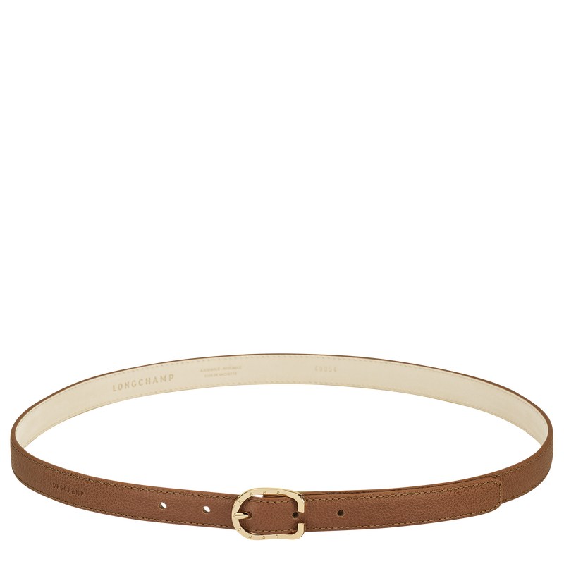 Longchamp Le Foulonné Ladies\' Belt Caramel | RW4389157