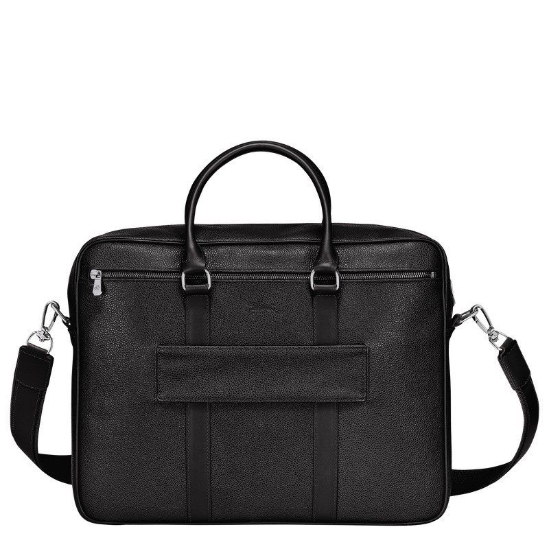 Longchamp Le Foulonné M Briefcase Negras | LO2467139