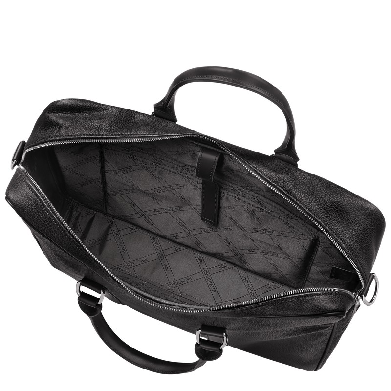 Longchamp Le Foulonné M Briefcase Negras | LO2467139