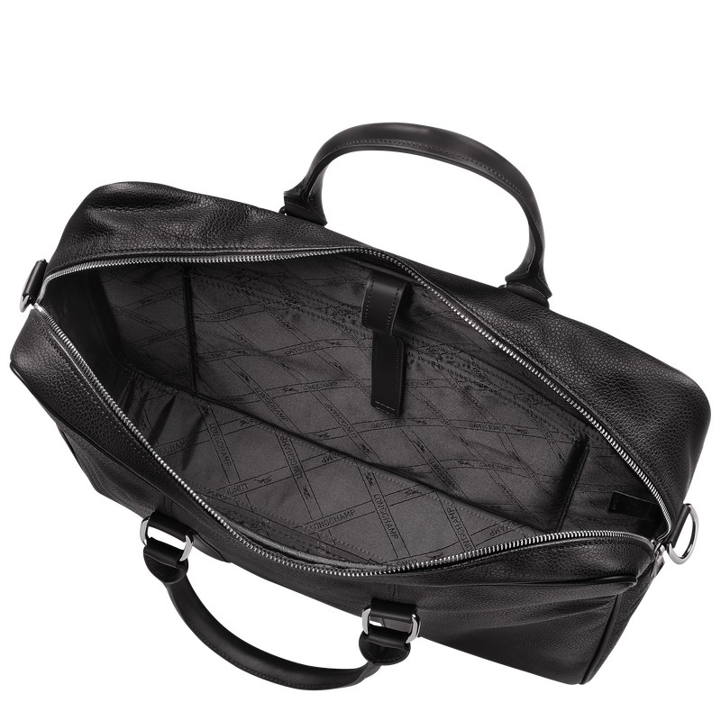 Longchamp Le Foulonné M Briefcase Negras | EC1846207