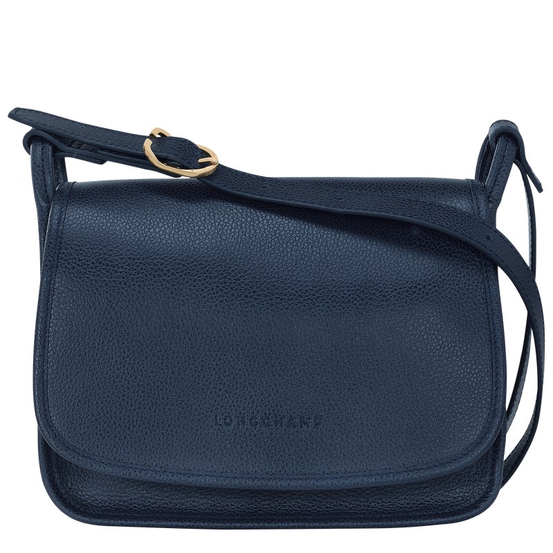 Longchamp Le Foulonné M Crossbody Bag Azul Marino | QT7316489