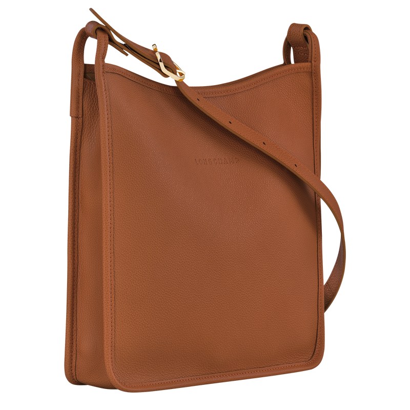 Longchamp Le Foulonné M Crossbody Bag Caramel | AS3297651