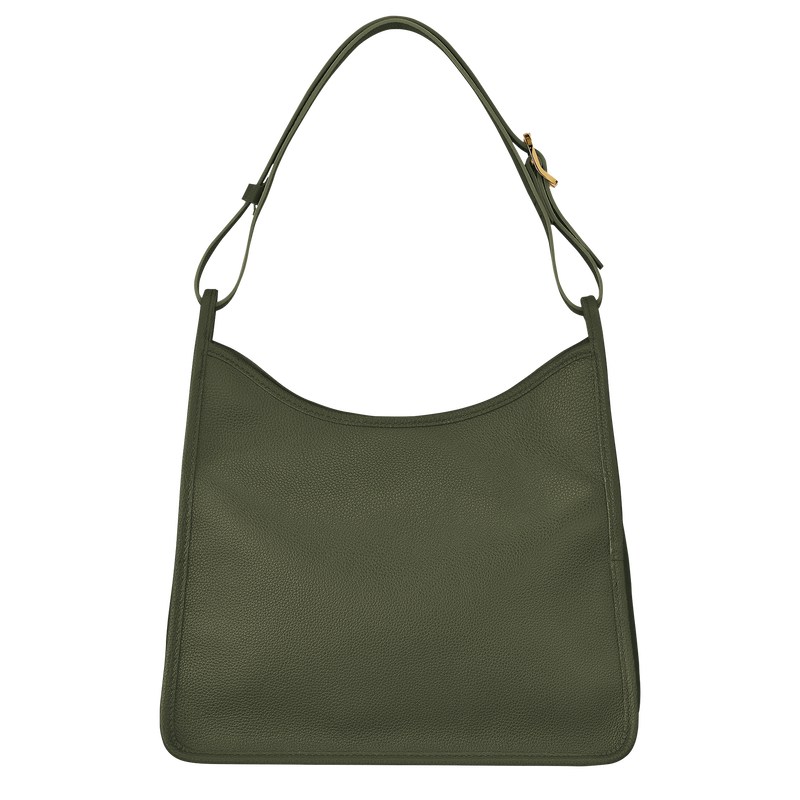 Longchamp Le Foulonné M Hobo Bag Kaki | WZ4903526