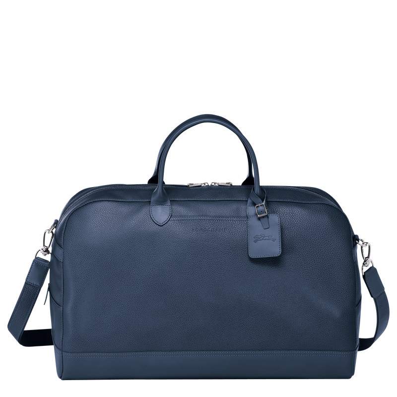 Longchamp Le Foulonné M Travel Bag Azul Marino | ZL0216495