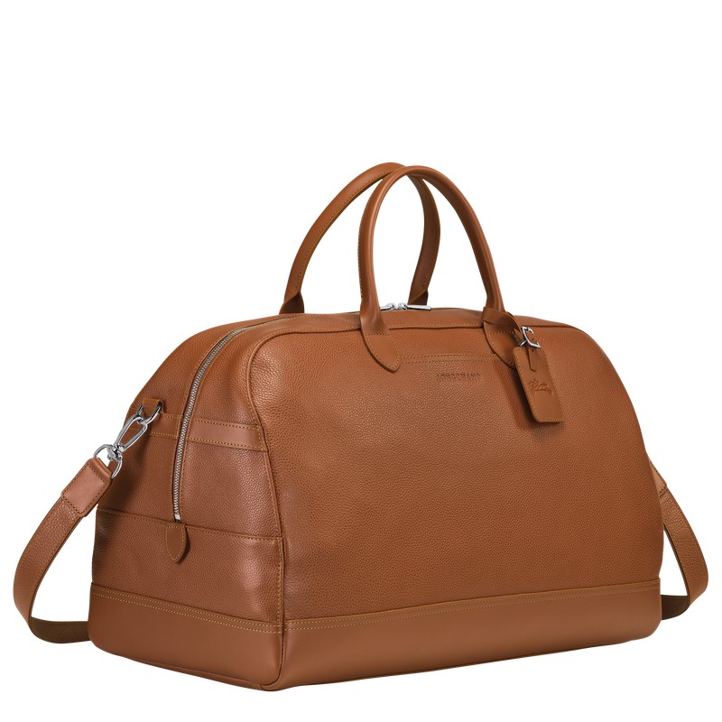 Longchamp Le Foulonné M Travel Bag Caramel | WZ0397164