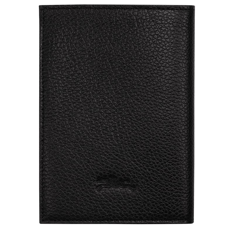 Longchamp Le Foulonné Passport Cover Negras | JD8406571