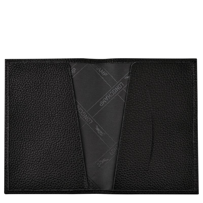 Longchamp Le Foulonné Passport Cover Negras | JD8406571