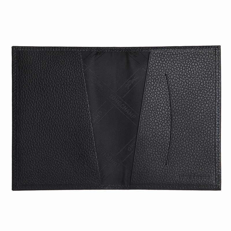 Longchamp Le Foulonné Passport Cover Negras | OM8725319