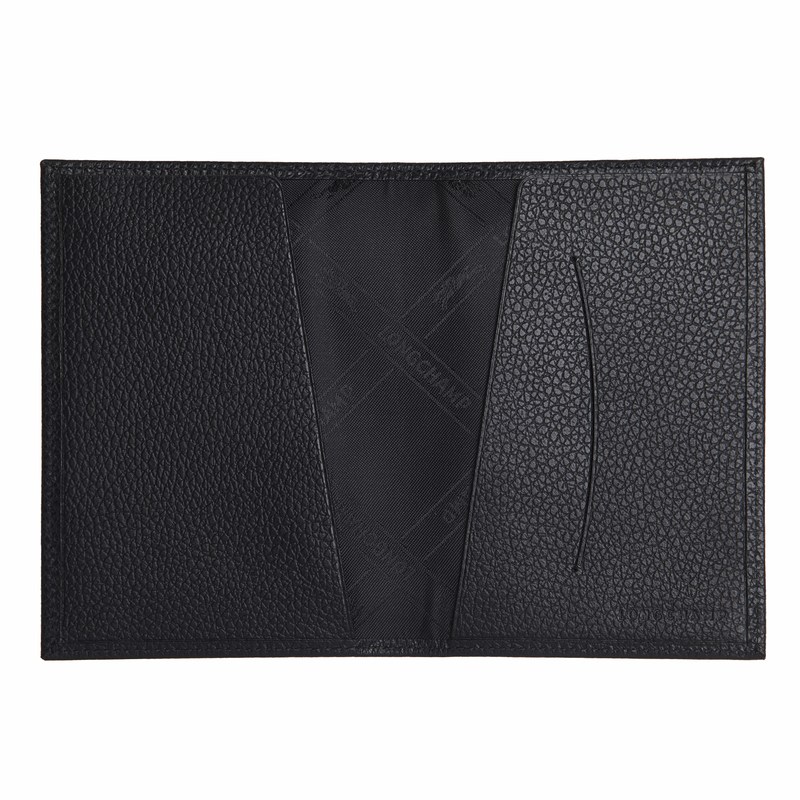 Longchamp Le Foulonné Passport Cover Negras | YA6198053