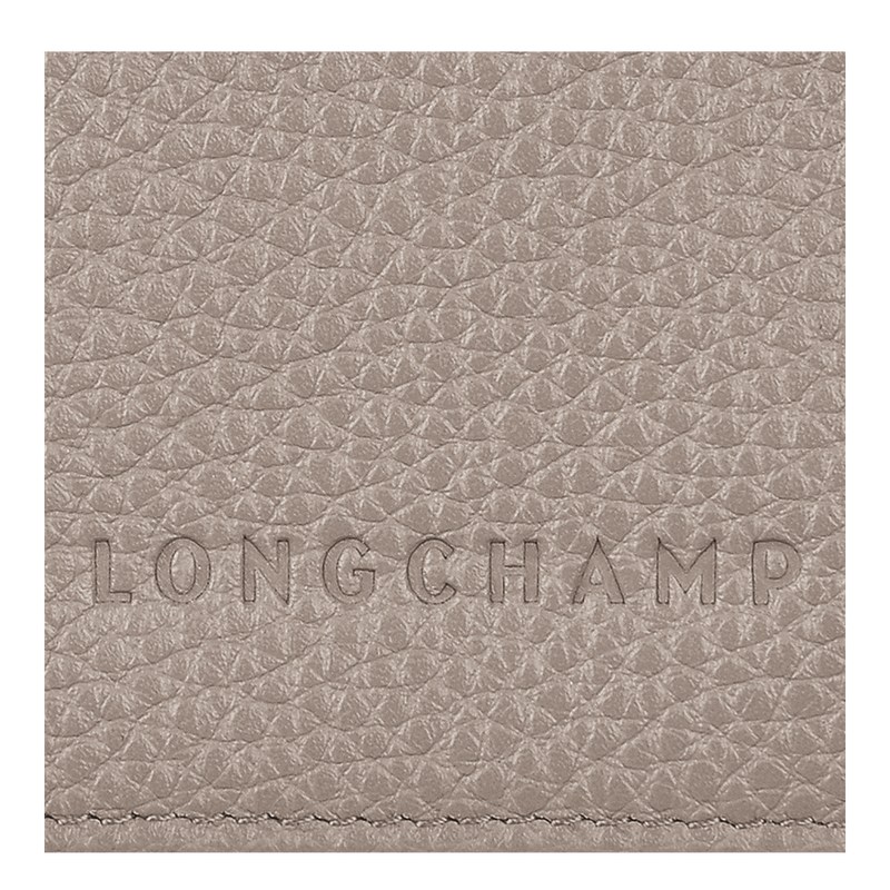 Longchamp Le Foulonné Passport Cover Turtledove | QF7689423