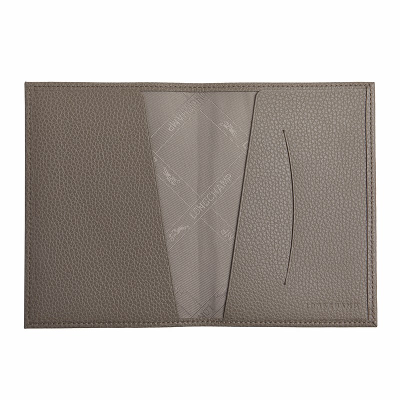 Longchamp Le Foulonné Passport Cover Turtledove | RE8673104