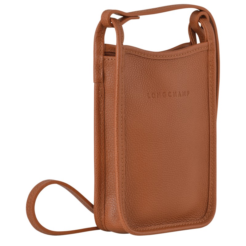 Longchamp Le Foulonné Phone Case Caramel | BO0672531