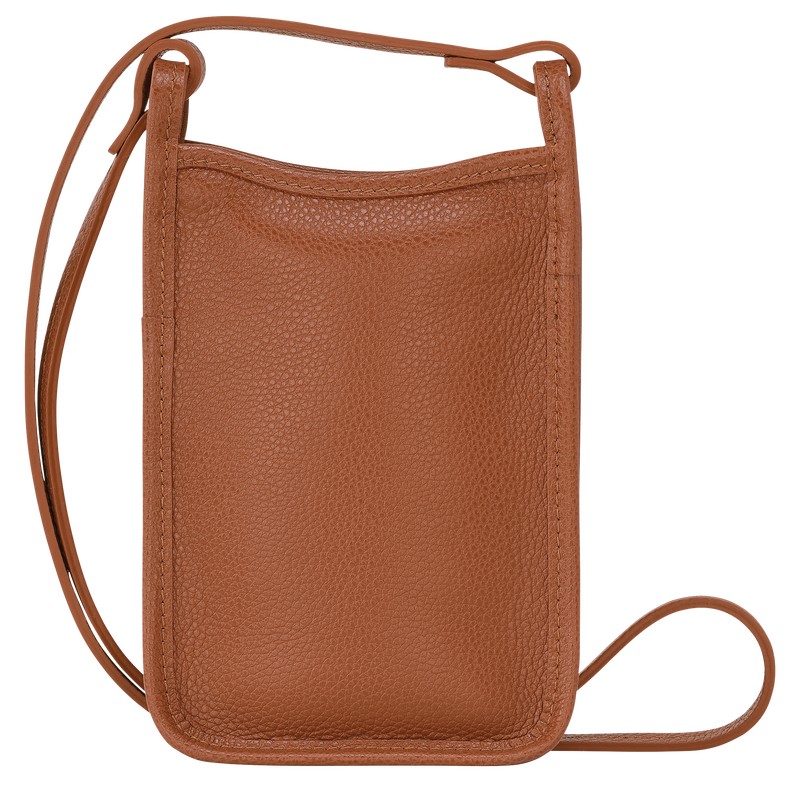 Longchamp Le Foulonné Phone Case Caramel | BO0672531