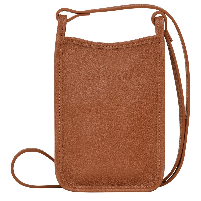 Longchamp Le Foulonné Phone Case Caramel | BO0672531