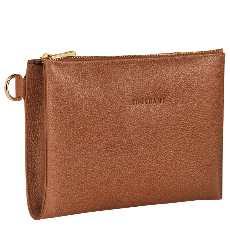 Longchamp Le Foulonné Pouch Caramel | BZ3156784