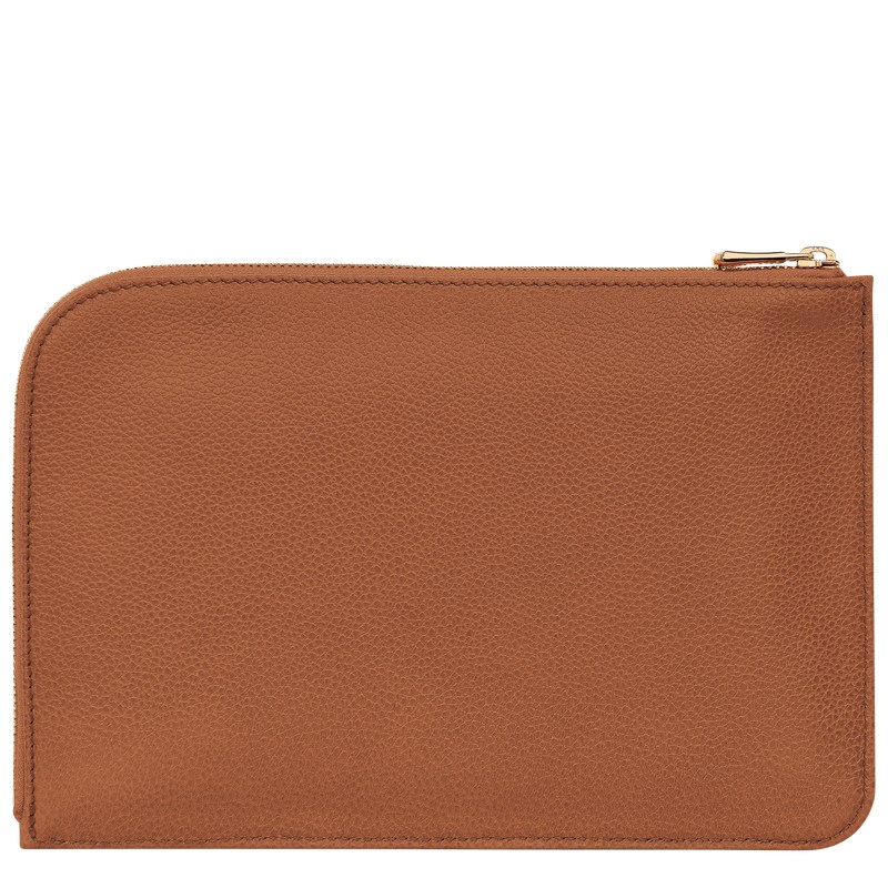 Longchamp Le Foulonné Pouch Caramel | GS4169507