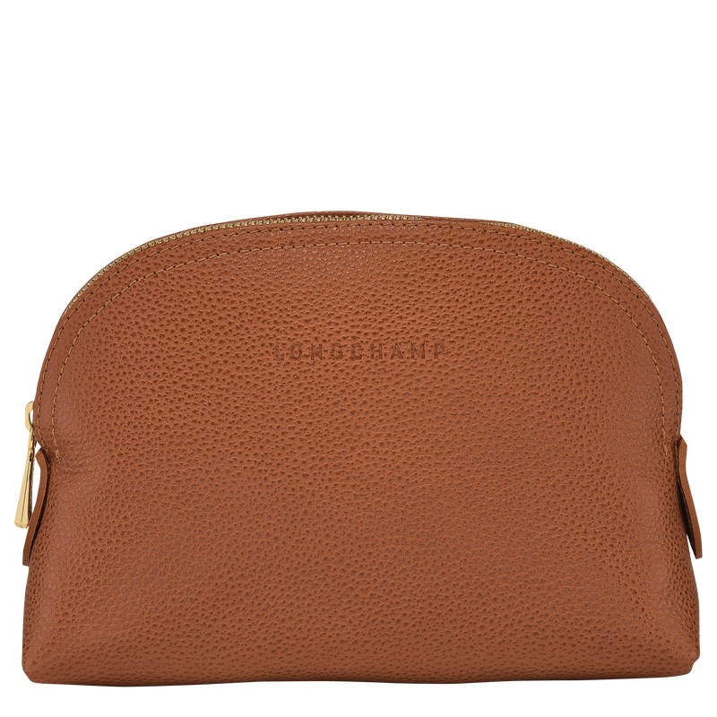 Longchamp Le Foulonné Pouch Caramel | QN1796845