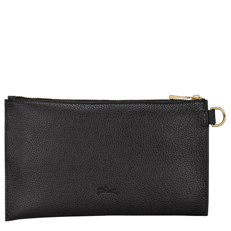 Longchamp Le Foulonné Pouch Negras | MG4105879