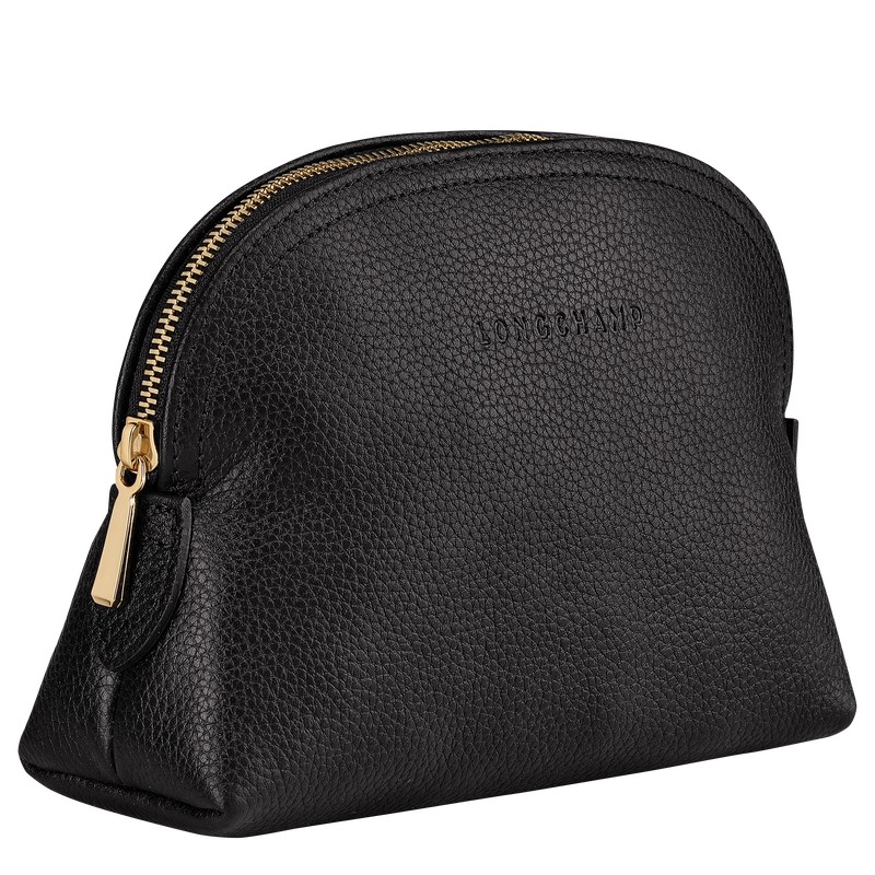 Longchamp Le Foulonné Pouch Negras | WX1297604