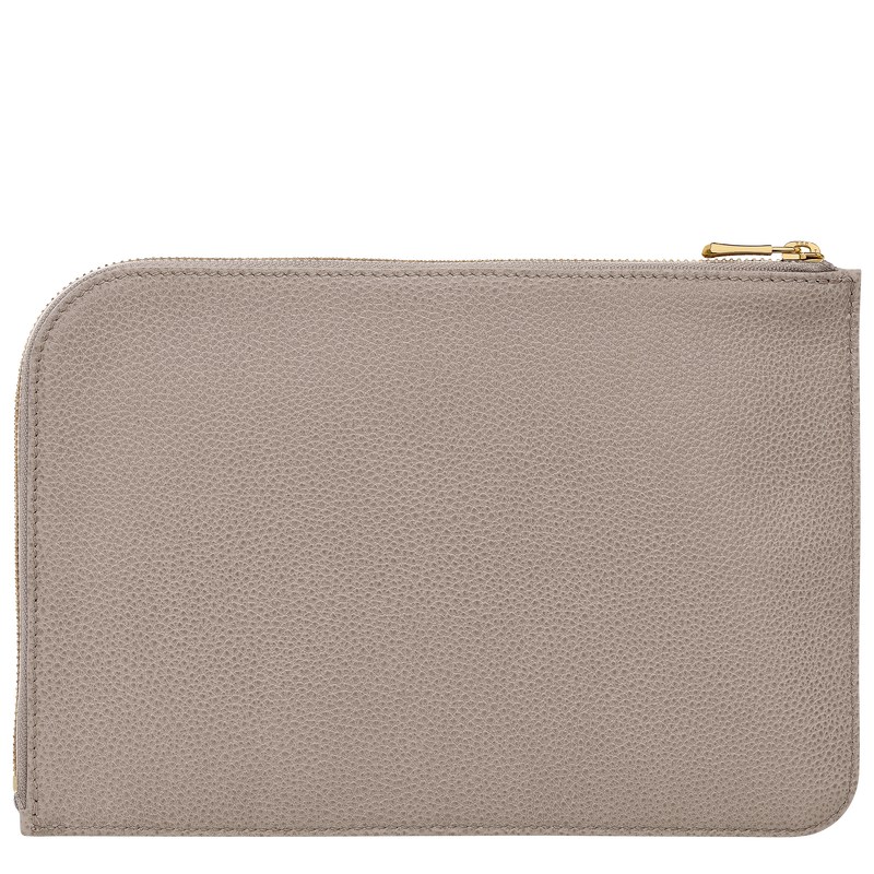 Longchamp Le Foulonné Pouch Turtledove | ZQ5803627