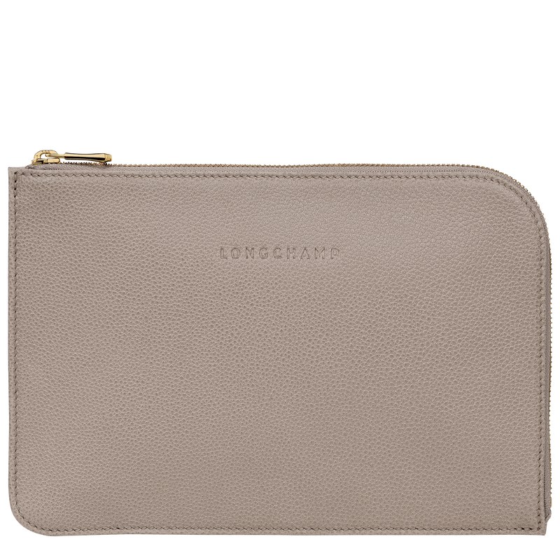 Longchamp Le Foulonné Pouch Turtledove | ZQ5803627