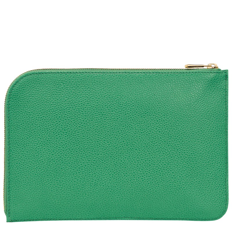 Longchamp Le Foulonné Pouch Verde | CP8094537