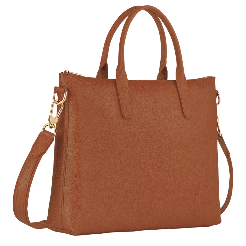 Longchamp Le Foulonné S Briefcase Caramel | GZ0659713