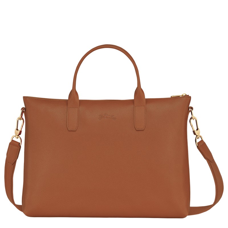 Longchamp Le Foulonné S Briefcase Caramel | GZ0659713