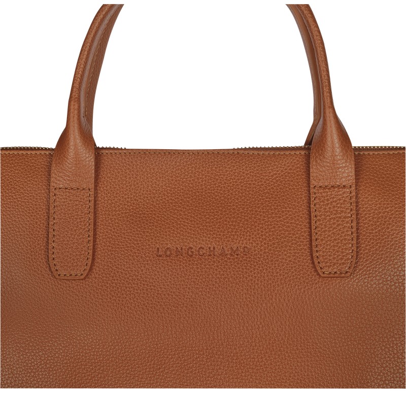 Longchamp Le Foulonné S Briefcase Caramel | GZ0659713