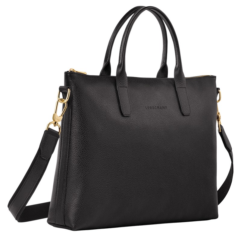 Longchamp Le Foulonné S Briefcase Negras | ZD4172653