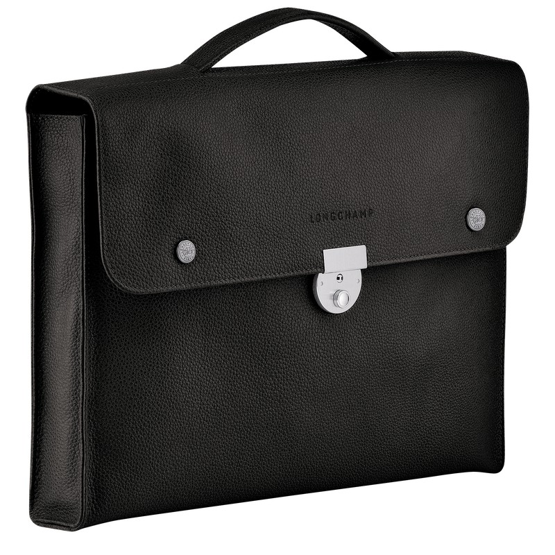 Longchamp Le Foulonné S Briefcase Negras | FD3089417