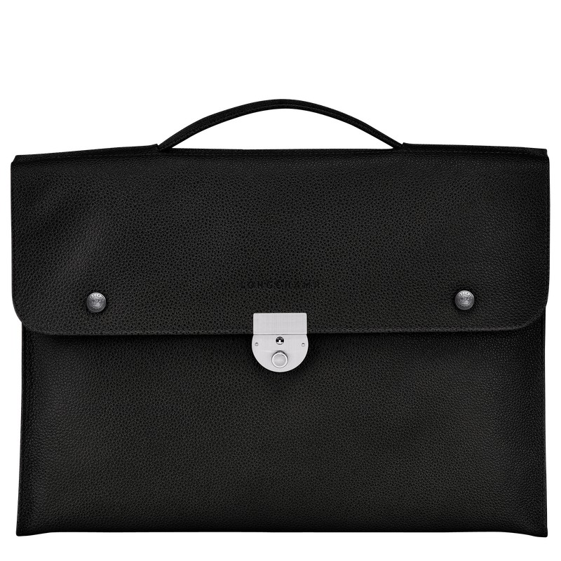 Longchamp Le Foulonné S Briefcase Negras | FD3089417