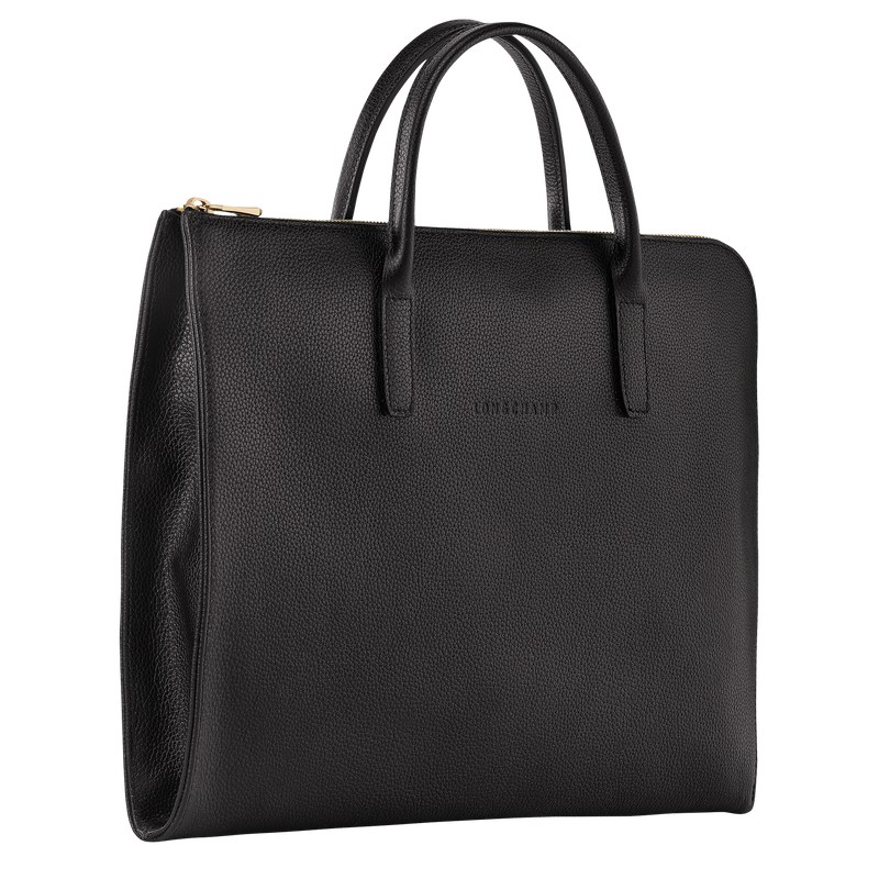 Longchamp Le Foulonné S Briefcase Negras | YC8205349