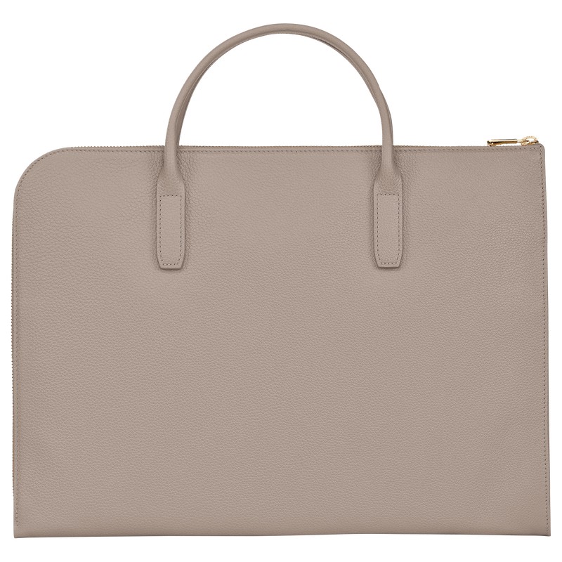 Longchamp Le Foulonné S Briefcase Turtledove | CB5082743