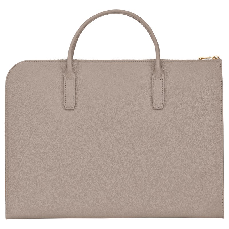 Longchamp Le Foulonné S Briefcase Turtledove | CW7189250