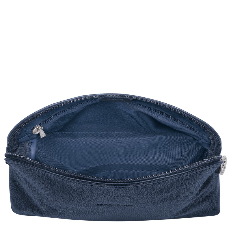 Longchamp Le Foulonné Toiletry Case Azul Marino | PU6394157