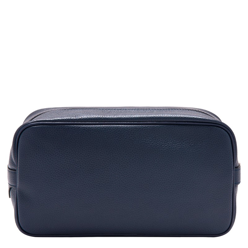 Longchamp Le Foulonné Toiletry Case Azul Marino | HE4609278