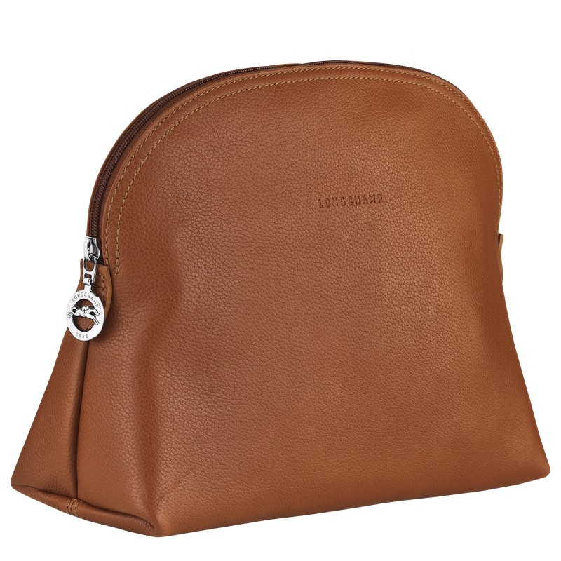 Longchamp Le Foulonné Toiletry Case Caramel | YR5970863