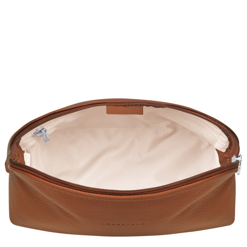 Longchamp Le Foulonné Toiletry Case Caramel | UV6358049